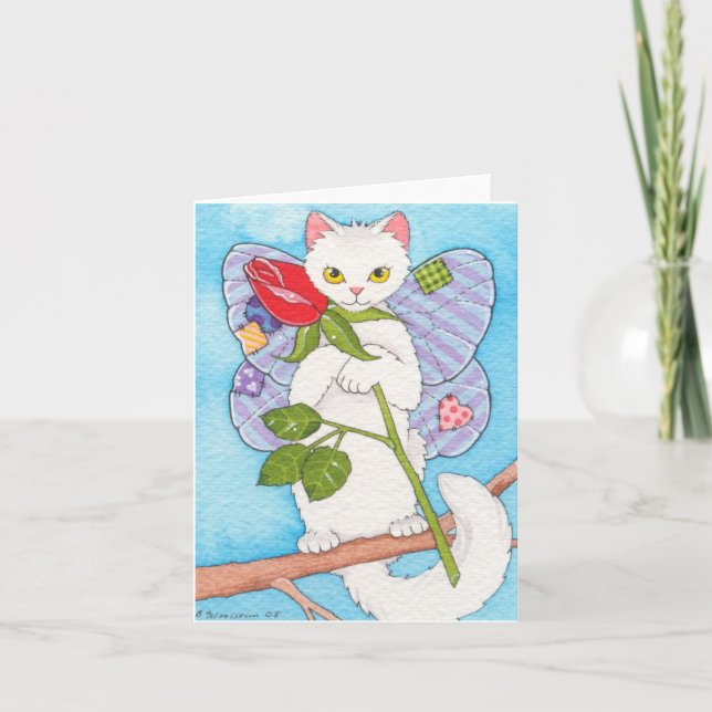 Tarjeta Remiendo Catterfly Notecard (Anverso)