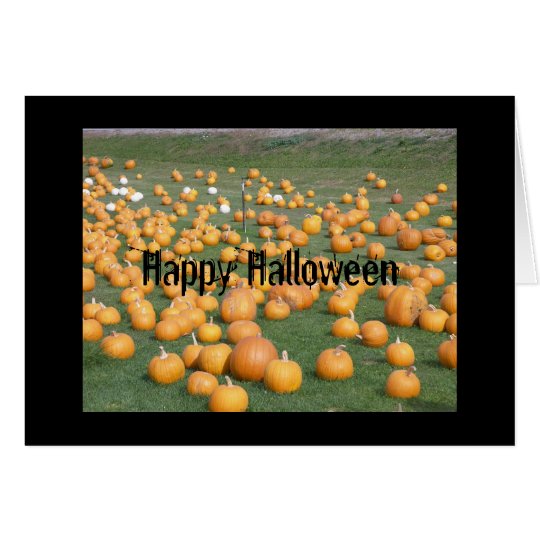 Tarjeta Remiendo de la calabaza del feliz Halloween
