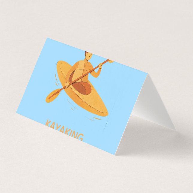Tarjeta Remo en kayak (Anverso)