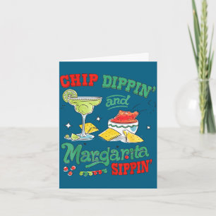 Tarjeta Remojar chips y sorber margaritas cinco de mayo 