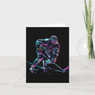Tarjeta Rendimiento de jugador de hockey sobre hielo