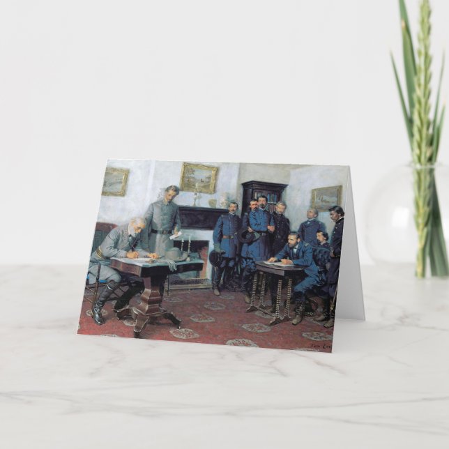 Tarjeta Rendirse en Appomattox (Anverso)