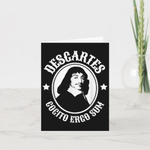 Tarjeta Rene Descartes Cogito Ergo Sum Cita