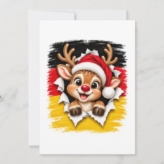 Tarjeta Reno de Navidad alemán