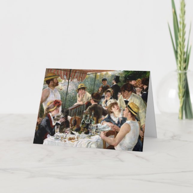 Tarjeta Renoir: Alumerzo del fiesta del canotaje (Anverso)