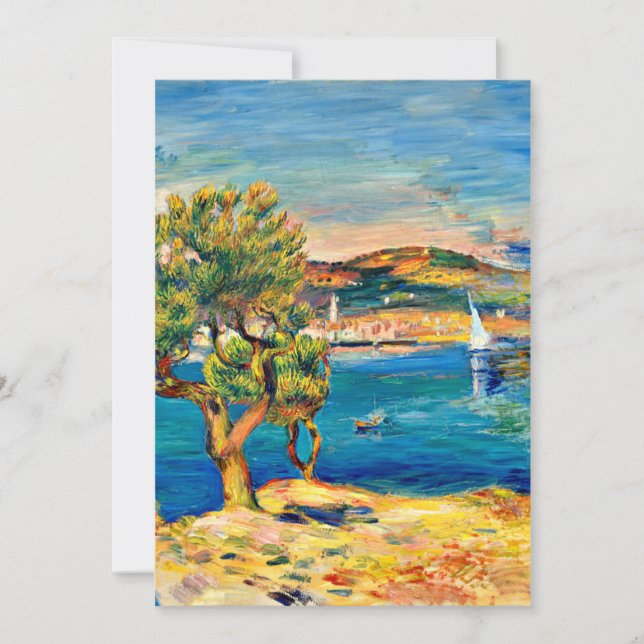 Tarjeta Renoir - L'Estaque, pintura de paisajes de arte fi (Anverso)