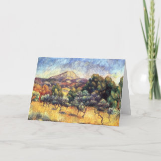 Tarjeta Renoir: Monte Sainte-Victoire