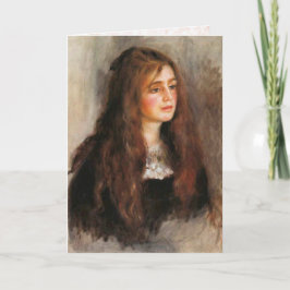 Tarjeta Renoir "retrato de Julia Manet "