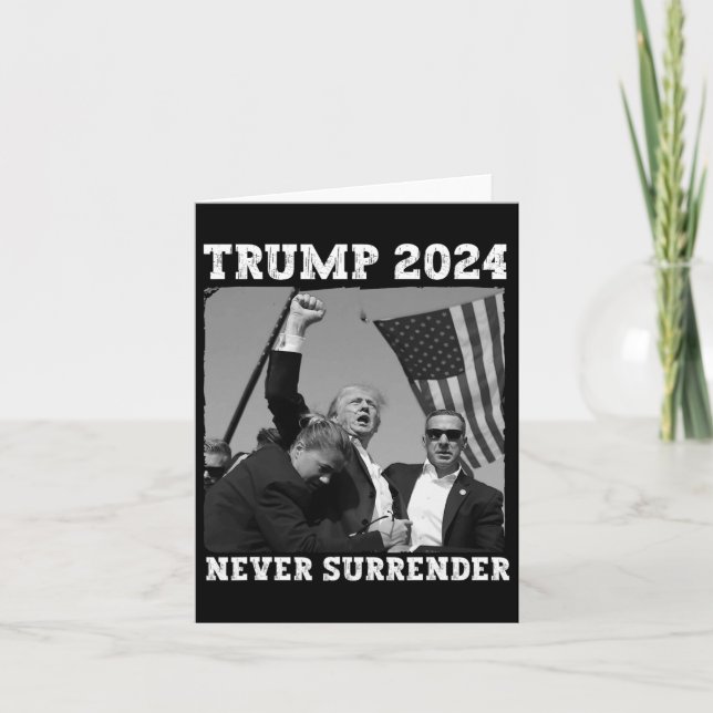 Tarjeta Renunciar a la camiseta de Trump 2024 Salve a Esta (Anverso)