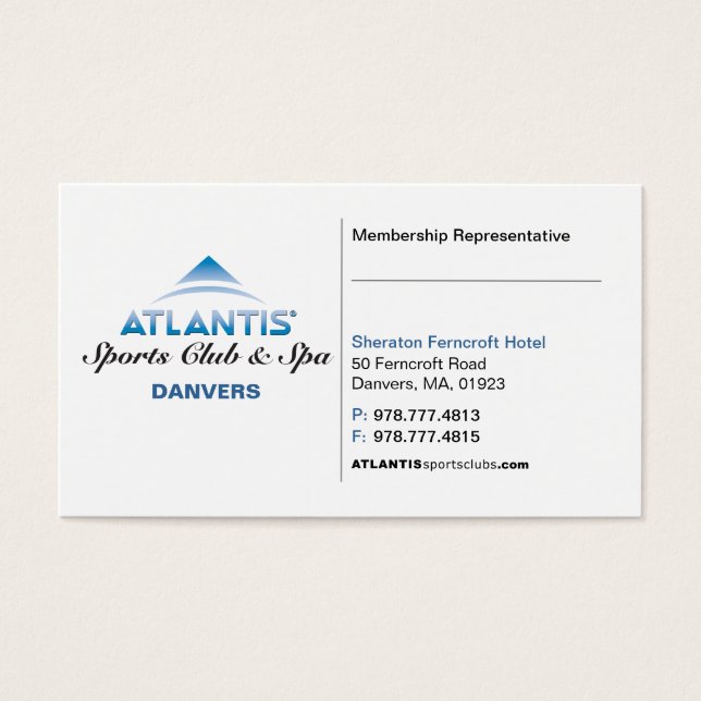 Tarjeta Rep de miembro (Frente)