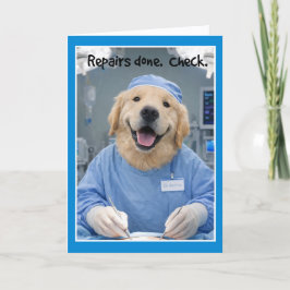 Tarjeta Repairs Done Get Well Card SG-1