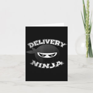 Tarjeta Repartidor de comida NINJA Pizza Cartero Conductor