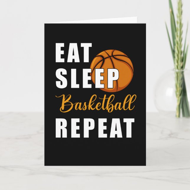Tarjeta Repetir el sueño del baloncesto (Anverso)