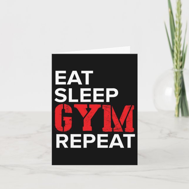 Tarjeta Repetir Gimnasio de sueño (Anverso)