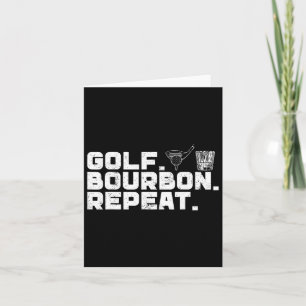 Tarjeta Repetir Golf Bourbon Golf & Bourbon Bebida Lo