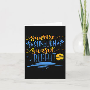 Tarjeta Repetir Sunrise Sunburn Sunset