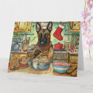 Tarjeta Repostería festiva de vacaciones del Malinoi belga