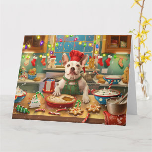 Tarjeta Repostería Navideña del Bull Terrier: Navidad Fest