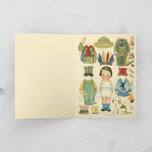 Tarjeta Reproducción de adorable arte indígena americano