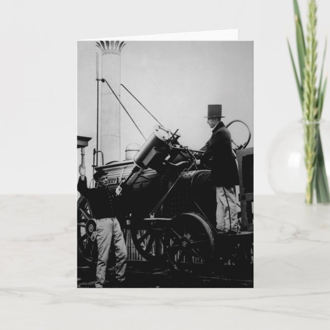 Tarjeta Reproducción de Rocket de Stephenson, 1929 (Anverso)