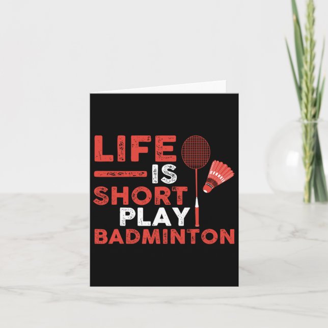 Tarjeta Reproductor de Badminton lanzadera (Anverso)