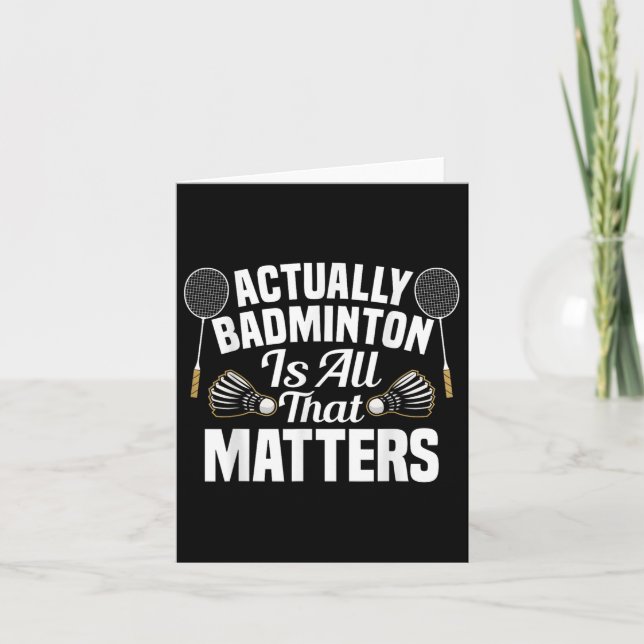 Tarjeta Reproductor de Badminton Team Match S Shuttle (Anverso)