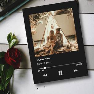 Tarjeta reproductor de música de pareja romántica de San V