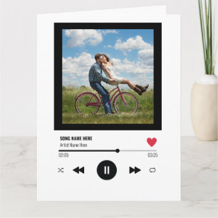 Tarjeta Reproductor de música romántica de San Valentín co