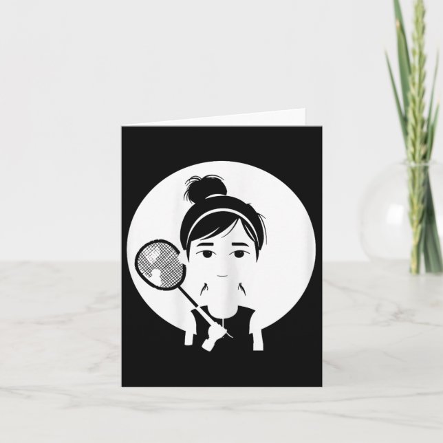 Tarjeta Reproductor De Transbordadores De Chica Badminton  (Anverso)