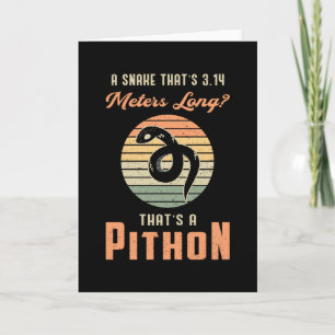 Tarjeta Reptile de serpiente Cobra Animal Snakers Mascota 