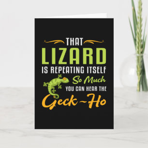 Tarjeta Reptiles Lizard Gecko Animal Reptiles Gracioso