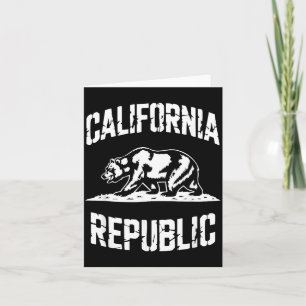 Tarjeta República de California Estado Grizzly Retro Vinta