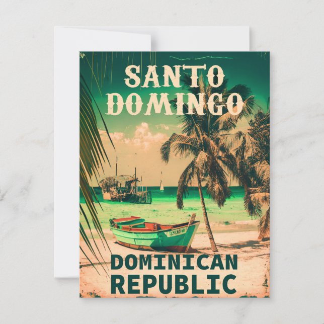 Tarjeta República Dominicana Santo Domingo - Souvenirs Ret (Anverso)