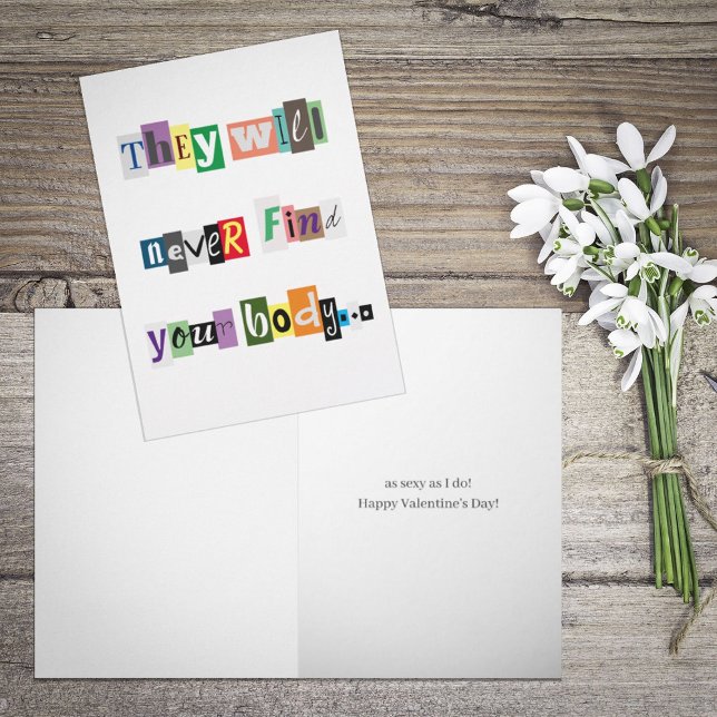 Tarjeta Rescate, nunca encontrarán tu cuerpo San Valentín (Subido por el creador)