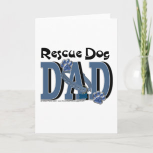 Tarjeta Rescue Dog DAD