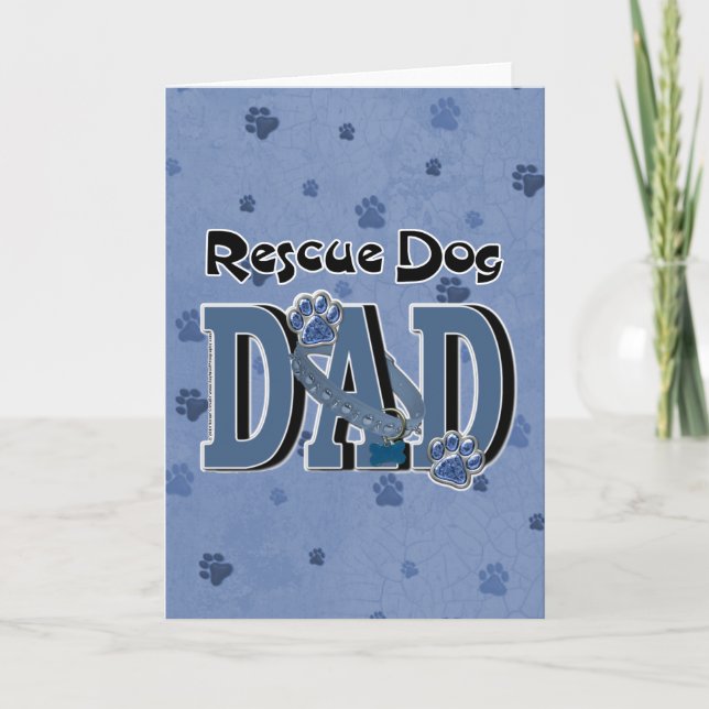 Tarjeta Rescue Dog DAD (Anverso)