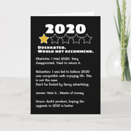 Tarjeta Reseñas personalizadas sobrevaloradas en 2020