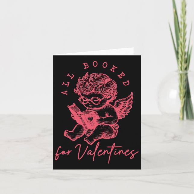 Tarjeta Reservado Para San Valentín Divertido Cupido Profe (Anverso)