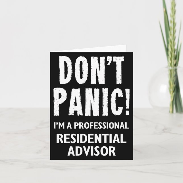 Tarjeta Residential Advisor  (Anverso)