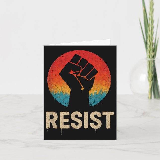Tarjeta Resist Fist (Anverso)