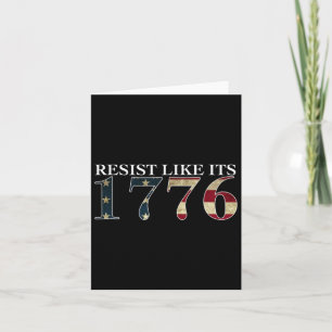 Tarjeta Resista Como Su 1776 - Verdaderos Patriotas - Vint