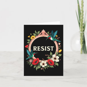 Tarjeta Resista floral Trump _3
