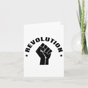 Tarjeta Resista Star Revolution Rebellion Retro Black Che