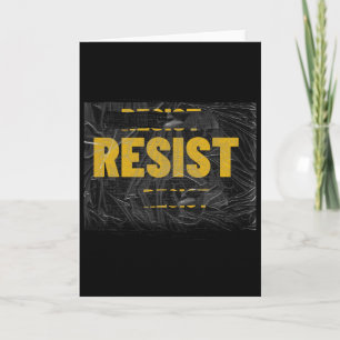 Tarjeta Resiste Trump Protesta Anti Trump Protesta Polític