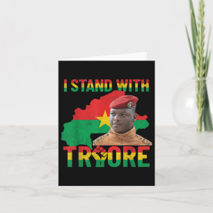 Tarjeta Resistencia africana Thomas Sankara Burkina Faso I