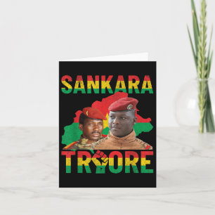 Tarjeta Resistencia africana Thomas Sankara Burkina Faso I