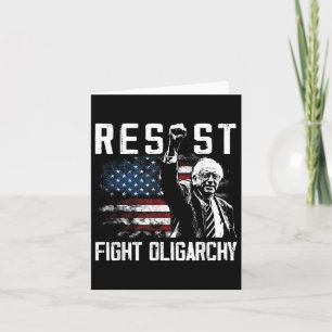 Tarjeta Resistir a Bernie Sanders para luchar contra la ol