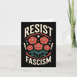 Tarjeta Resistir a la protesta fascista contra Trump 2