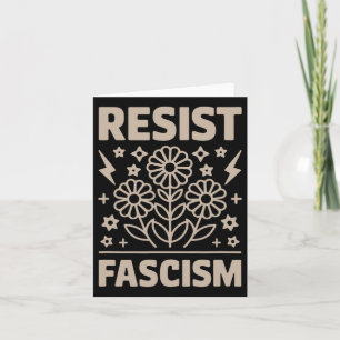 Tarjeta Resistir a la protesta fascista contra Trump 3