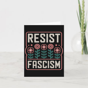 Tarjeta Resistir a la protesta fascista contra Trump 3